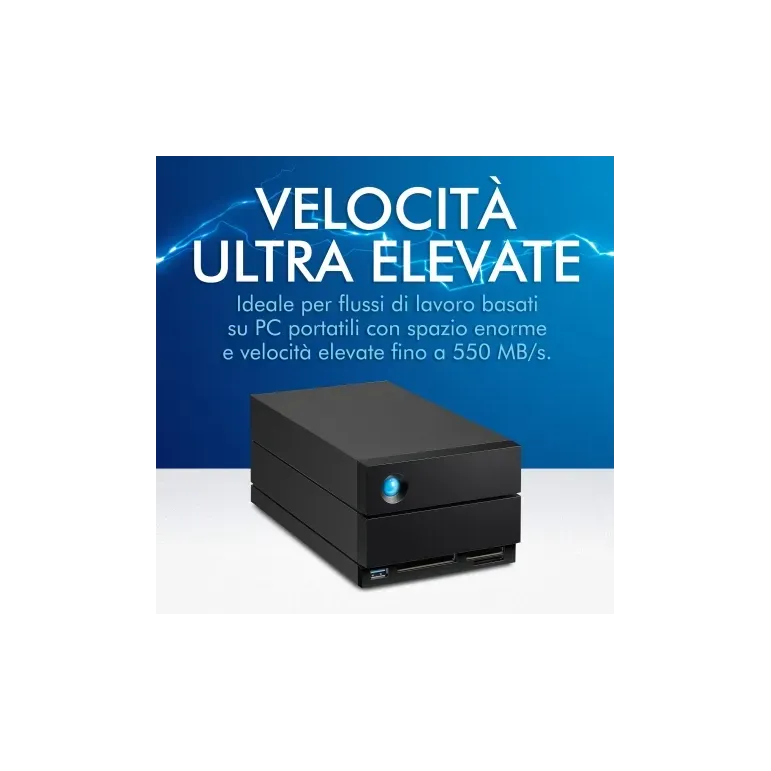 LaCie 2big Dock 60TB Thunderbolt 3 - Dual-Disk Enterprise Class Hardware RAID