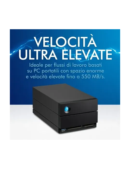 LaCie 2big Dock 60TB Thunderbolt 3 - Dual-Disk Enterprise Class Hardware RAID