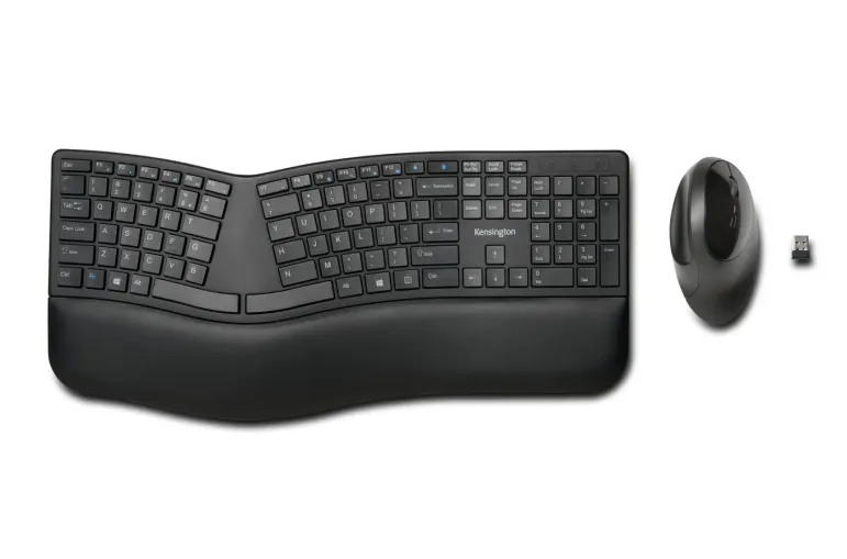 Kensington Pro Fit Ergo tastiera Mouse incluso Universale RF senza fili + Bluetooth QWERTY Inglese UK Nero