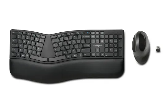 Kensington Pro Fit Ergo tastiera Mouse incluso Universale RF senza fili + Bluetooth QWERTY Inglese UK Nero
