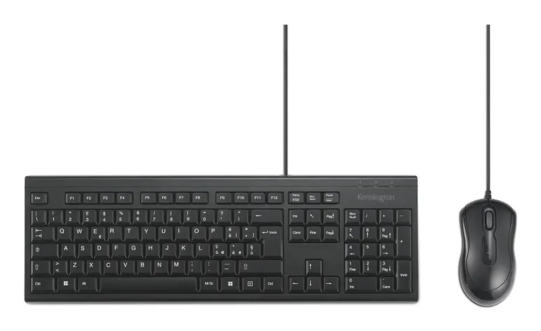 Kensington Set per desktop con cavo KM100 EQ