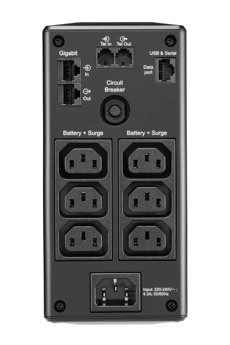 APC BR900MI gruppo di continuità (UPS) A linea interattiva 0,9 kVA 540 W 6 presa(e) AC