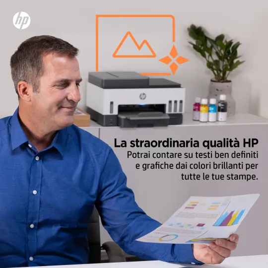HP Smart Tank 7605 Wireless All-in-One Colore Stampante, Stampa fronte retro fotocopiatrice, scanner
