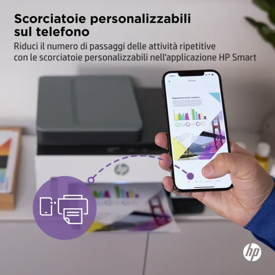 HP Smart Tank 7605 Wireless All-in-One Colore Stampante, Stampa fronte retro fotocopiatrice, scanner