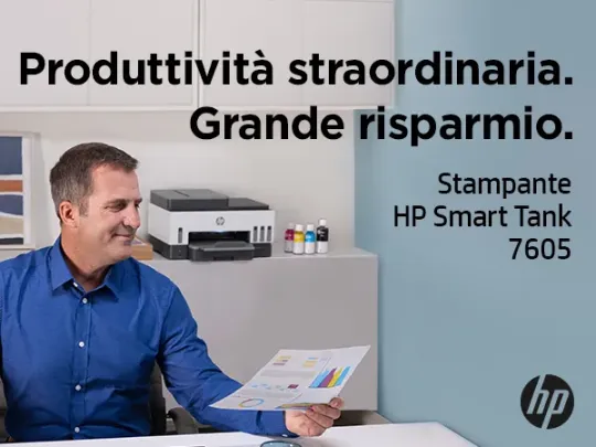HP Smart Tank 7605 Wireless All-in-One Colore Stampante, Stampa fronte retro fotocopiatrice, scanner