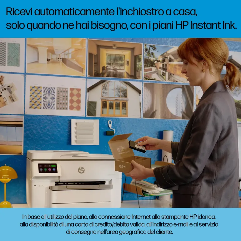 HP OfficeJet Pro 9730e Wireless All-in-One Colore Stampante, Instant Ink Stampa fronte retro