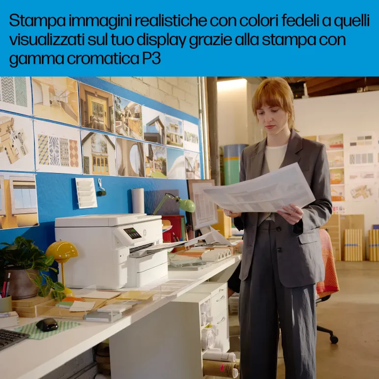 HP OfficeJet Pro 9730e Wireless All-in-One Colore Stampante, Instant Ink Stampa fronte retro