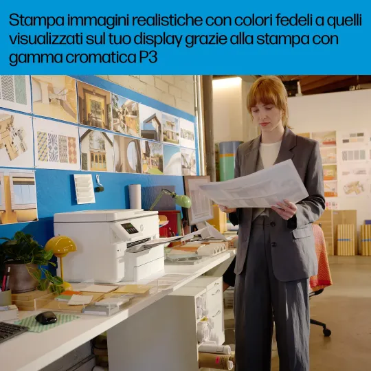 HP OfficeJet Pro 9730e Wireless All-in-One Colore Stampante, Instant Ink Stampa fronte retro