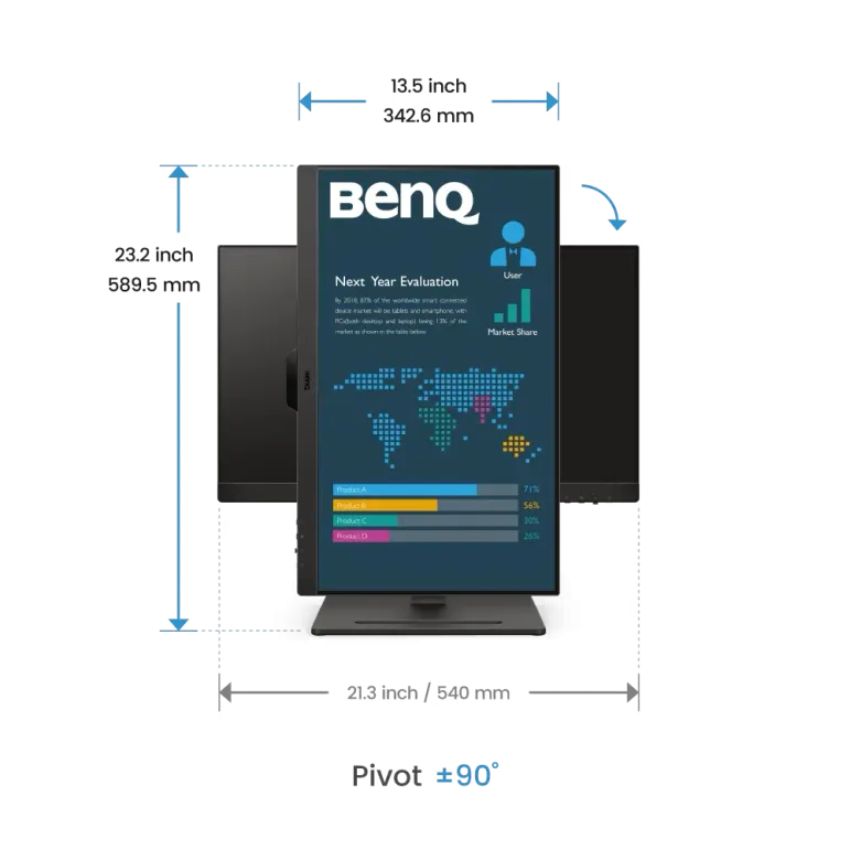 BenQ BL2490T Monitor PC 60,5 cm (23.8") 1920 x 1080 Pixel Full HD Nero