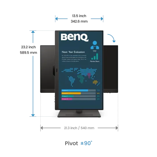 BenQ BL2490T Monitor PC 60,5 cm (23.8") 1920 x 1080 Pixel Full HD Nero