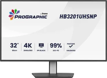iiyama ProGraphic HB3201UHSNP-B1 Monitor PC 80 cm (31.5") 3840 x 2160 Pixel Nero