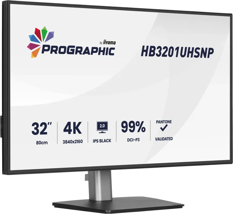 iiyama ProGraphic HB3201UHSNP-B1 Monitor PC 80 cm (31.5") 3840 x 2160 Pixel Nero