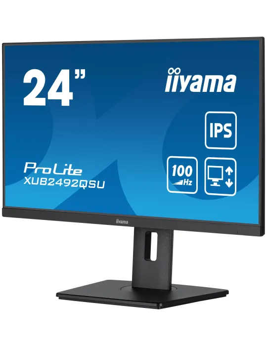 iiyama ProLite XUB2492QSU-B1 Monitor PC 60,5 cm (23.8") 2560 x 1440 Pixel Quad HD LED Nero