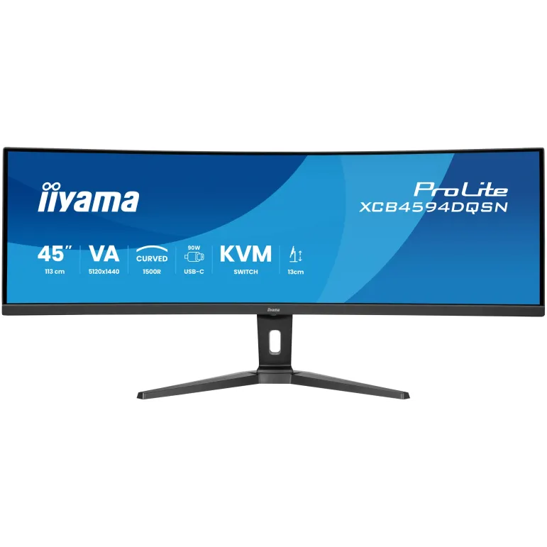 iiyama G-MASTER 45"LCD Curved Bus. UWQHD Monitor PC 113 cm (44.5") 5120 x 1440 Pixel Dual QHD LED Nero