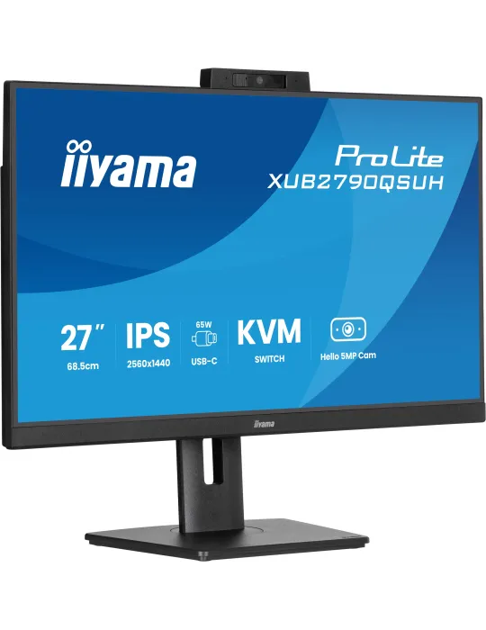 iiyama ProLite XUB2790QSUH-B2 Monitor PC 68,6 cm (27") 2560 x 1440 Pixel Quad HD LED Nero