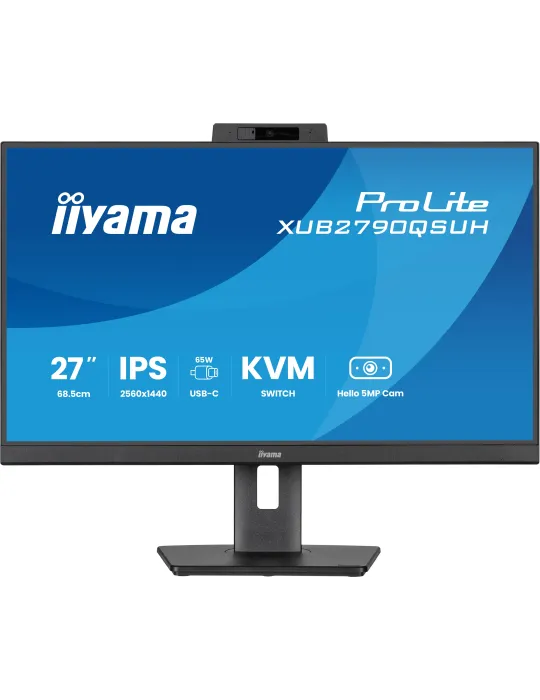 iiyama ProLite XUB2790QSUH-B2 Monitor PC 68,6 cm (27") 2560 x 1440 Pixel Quad HD LED Nero