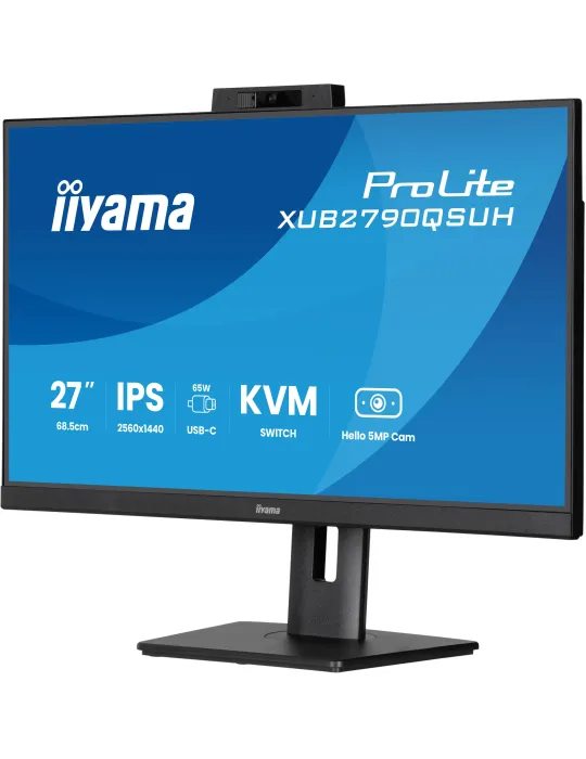 iiyama ProLite XUB2790QSUH-B2 Monitor PC 68,6 cm (27") 2560 x 1440 Pixel Quad HD LED Nero