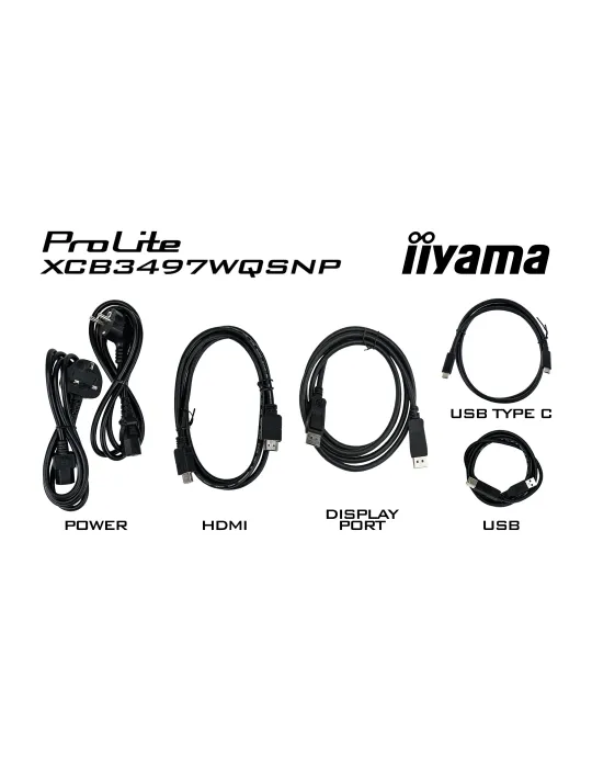 iiyama ProLite XCB3497WQSNP-B1 Monitor PC 86,4 cm (34") 3440 x 1440 Pixel UltraWide Quad HD LED Nero