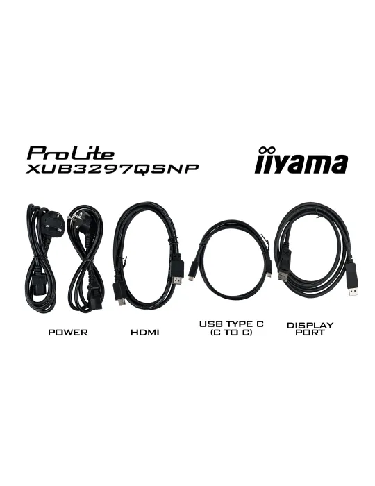 iiyama ProLite XUB3297QSNP-B1 Monitor PC 81,3 cm (32") 2560 x 1440 Pixel Quad HD LED Nero