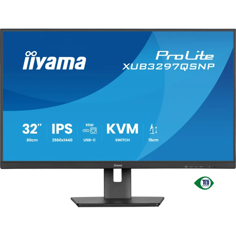iiyama ProLite XUB3297QSNP-B1 Monitor PC 81,3 cm (32") 2560 x 1440 Pixel Quad HD LED Nero