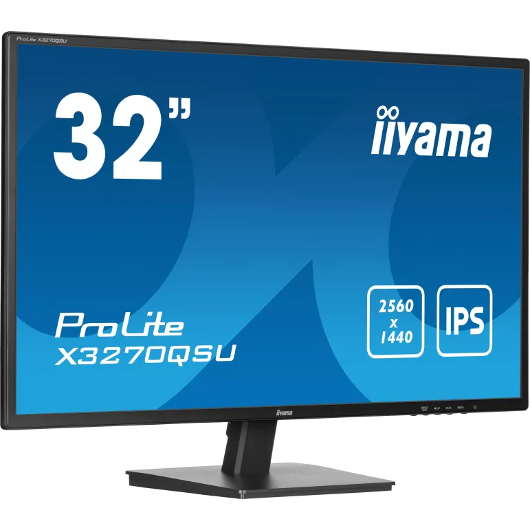 iiyama ProLite X3270QSU-B1 Monitor PC 80 cm (31.5") 2560 x 1440 Pixel Wide Quad HD LED Nero