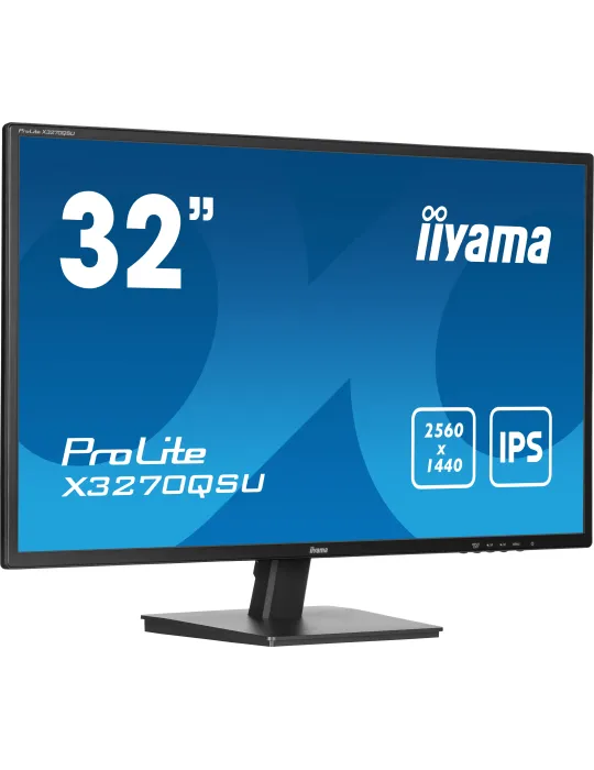 iiyama ProLite X3270QSU-B1 Monitor PC 80 cm (31.5") 2560 x 1440 Pixel Wide Quad HD LED Nero