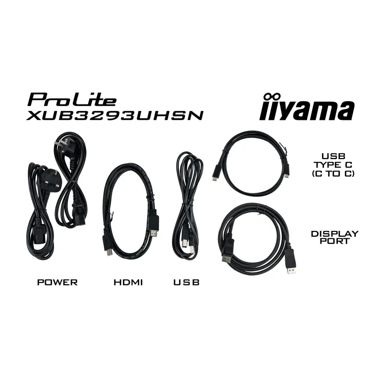 iiyama ProLite XUB3293UHSN-B5 Monitor PC 80 cm (31.5") 3840 x 2160 Pixel 4K Ultra HD LCD Nero