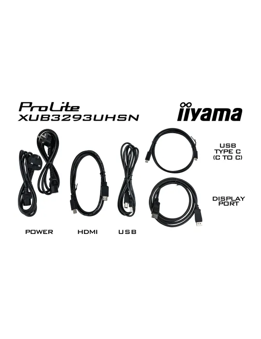 iiyama ProLite XUB3293UHSN-B5 Monitor PC 80 cm (31.5") 3840 x 2160 Pixel 4K Ultra HD LCD Nero