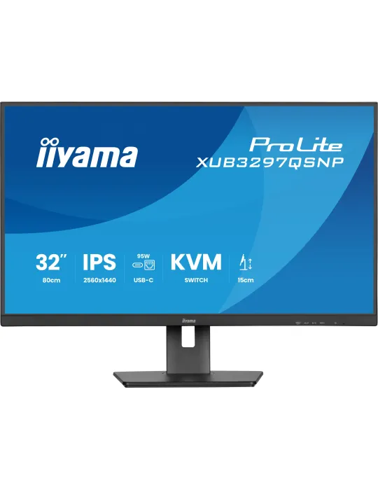 iiyama ProLite XUB3297QSNP-B1 Monitor PC 81,3 cm (32") 2560 x 1440 Pixel Quad HD LED Nero