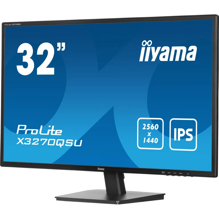 iiyama ProLite X3270QSU-B1 Monitor PC 80 cm (31.5") 2560 x 1440 Pixel Wide Quad HD LED Nero