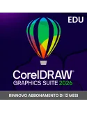 CorelDRAW Graphics Suite 2026 - Rinnovo abbonamento 1 anno Education per Win e Mac