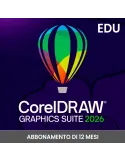 CorelDRAW Graphics Suite 2026 - Abbonamento 1 anno Education per Win e Mac