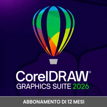 CorelDRAW Graphics Suite 2026 - Abbonamento 1 anno per Win e Mac
