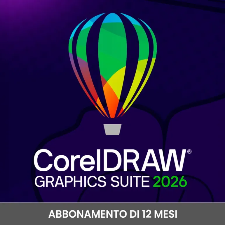 CorelDRAW Graphics Suite 2026 - Abbonamento 1 anno per Win e Mac