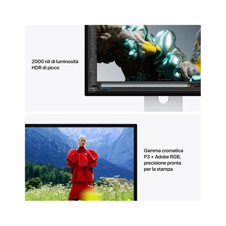 Apple Studio Display XDR 27" - Vetro standard - Supporto regolabile in inclinazione e altezza