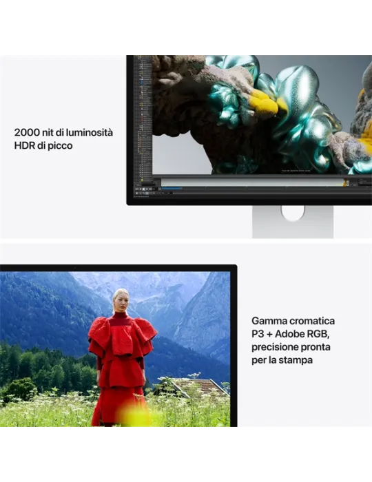Apple Studio Display XDR 27" - Vetro nano-texture - Adattatore di montaggio VESA (Supporto non incluso)