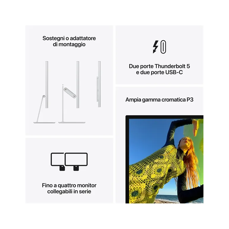 Apple Studio Display 27" - Vetro standard - Supporto regolabile in inclinazione
