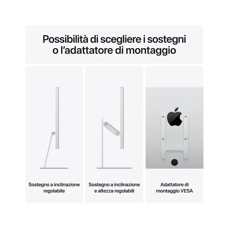 Apple Studio Display 27" - Vetro nano-texture - Adattatore di montaggio VESA (supporto non incluso)