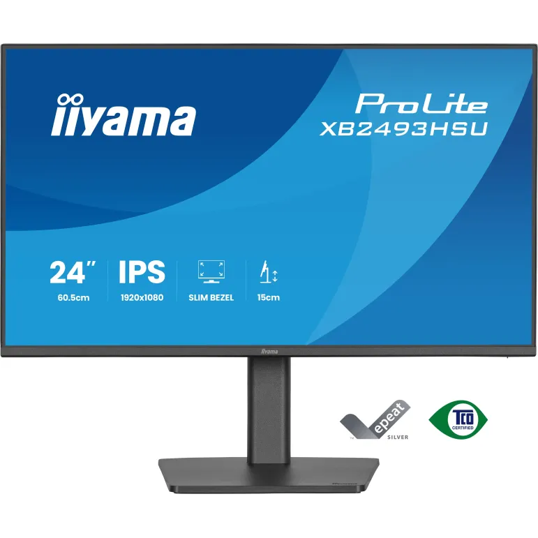 iiyama ProLite XB2493HSU-B1 Monitor PC 60,5 cm (23.8") 1920 x 1080 Pixel Full HD LED Nero