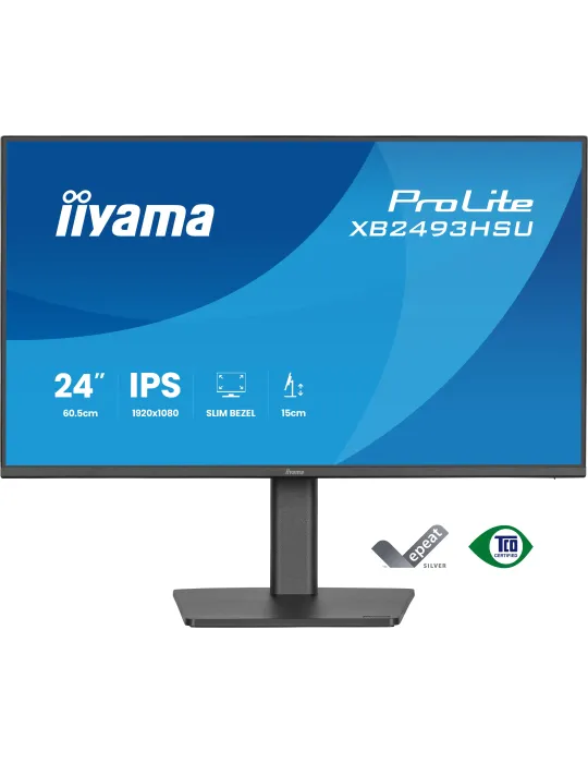 iiyama ProLite XB2493HSU-B1 Monitor PC 60,5 cm (23.8") 1920 x 1080 Pixel Full HD LED Nero