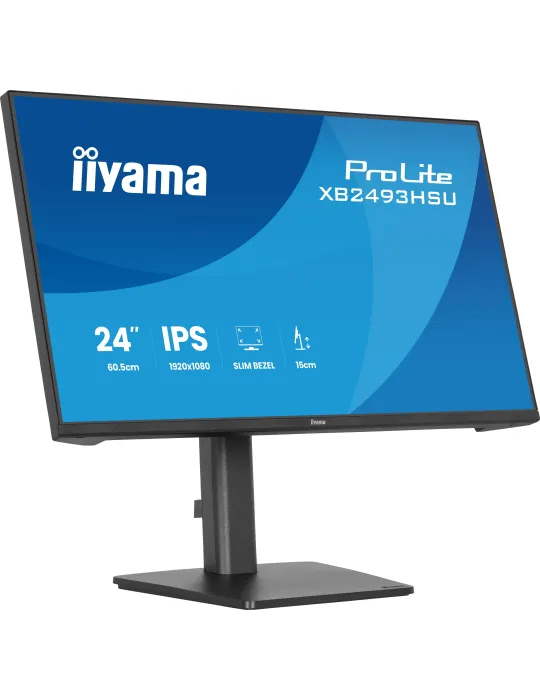 iiyama ProLite XB2493HSU-B1 Monitor PC 60,5 cm (23.8") 1920 x 1080 Pixel Full HD LED Nero