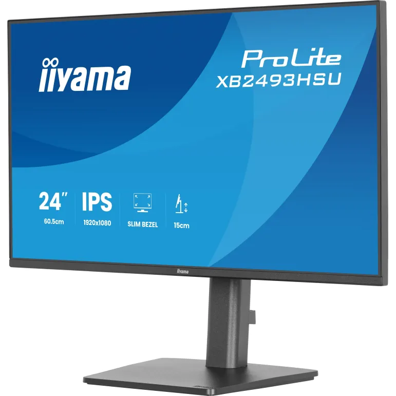 iiyama ProLite XB2493HSU-B1 Monitor PC 60,5 cm (23.8") 1920 x 1080 Pixel Full HD LED Nero
