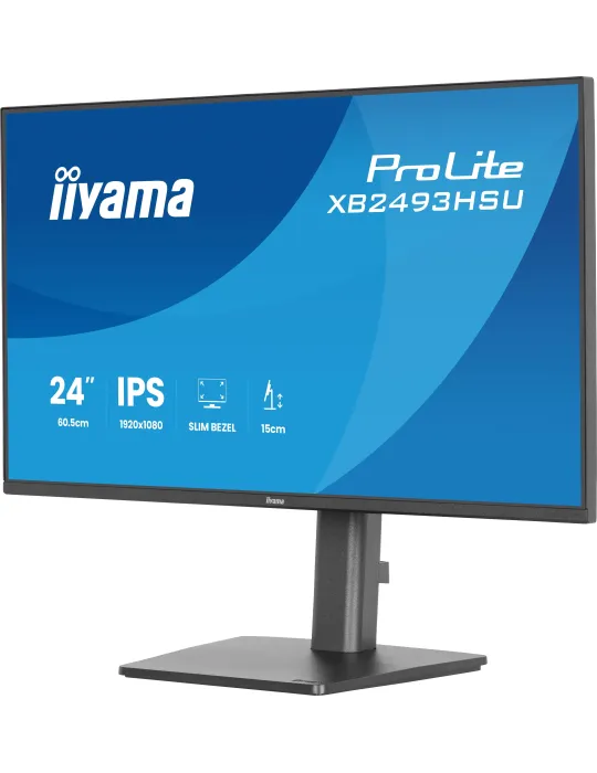 iiyama ProLite XB2493HSU-B1 Monitor PC 60,5 cm (23.8") 1920 x 1080 Pixel Full HD LED Nero