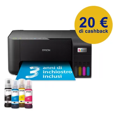 Epson EcoTank ET-2860 stampante multifunzione A4 Wi-Fi con serbatoi