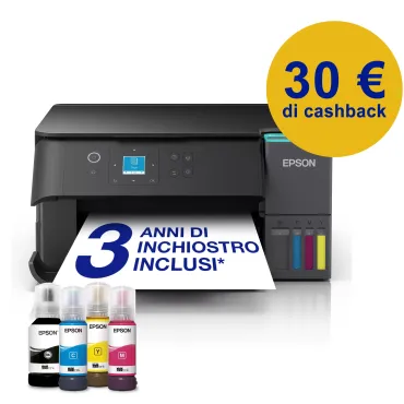 Epson EcoTank ET-2950 Stampante Multifunzione A4 Wi-Fi con serbatoi di inchiostro, stampa fronte/retro, scansione e copia