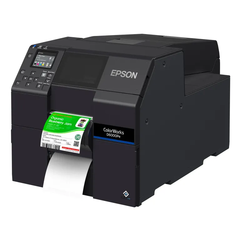 Epson ColorWorks D6000Pe stampante per etichette (CD) Trasferimento termico A colori 1200 x 1200 DPI 119 mm s Cablato