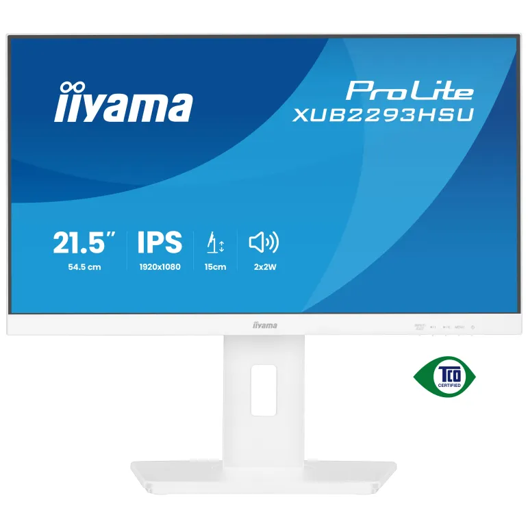 iiyama ProLite XUB2293HSU-W7 Monitor PC 54,6 cm (21.5") 1920 x 1080 Pixel Full HD LED Bianco