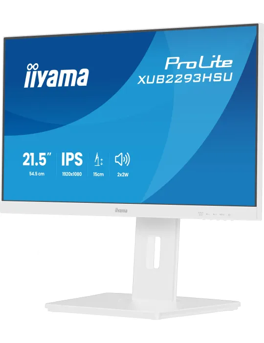 iiyama ProLite XUB2293HSU-W7 Monitor PC 54,6 cm (21.5") 1920 x 1080 Pixel Full HD LED Bianco