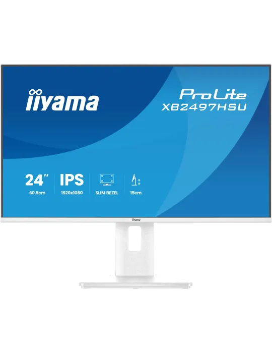 iiyama ProLite XB2497HSU-W1 Monitor PC 60,5 cm (23.8") 1920 x 1080 Pixel Full HD LED Bianco