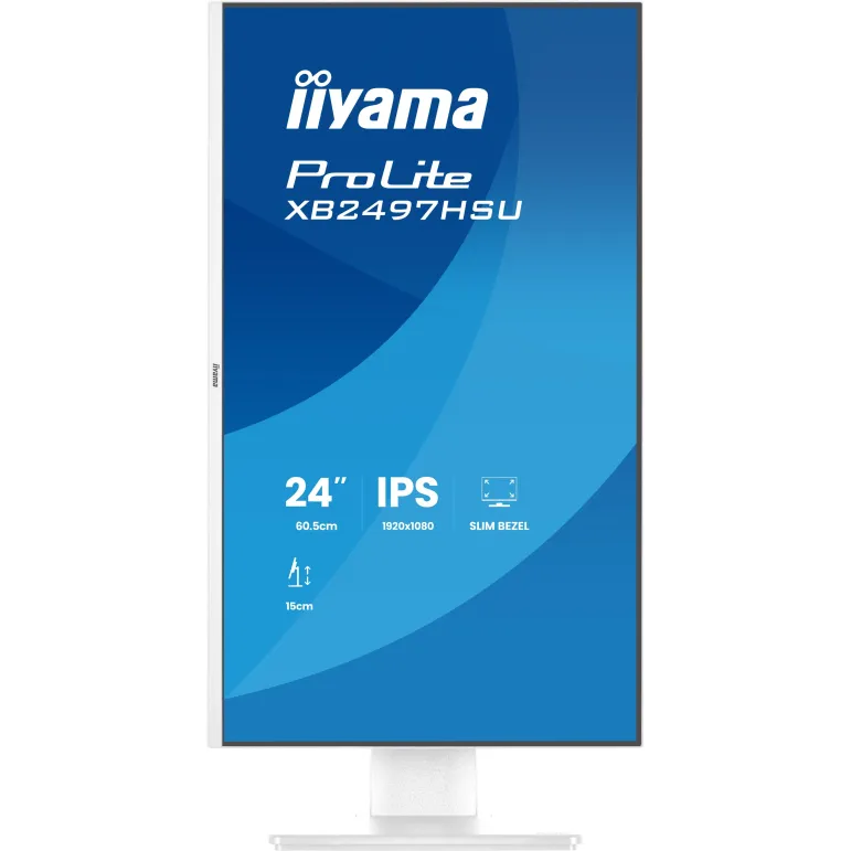 iiyama ProLite XB2497HSU-W1 Monitor PC 60,5 cm (23.8") 1920 x 1080 Pixel Full HD LED Bianco